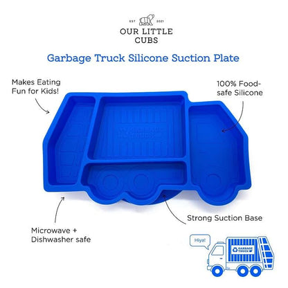Our Little Cubs Garbage Truck Suction Plate for Toddlers