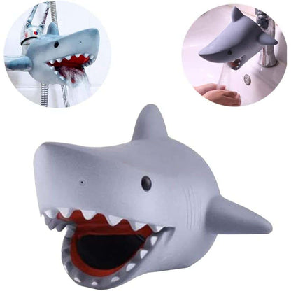 Pineeseatile Children's Bath Spout Cover and Faucet Extender Grey Shark (photo 2)