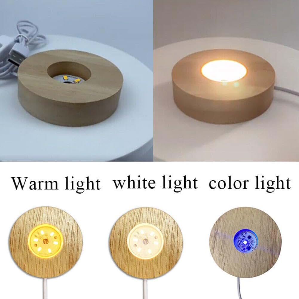 Anso USB Display Stand Base With Warm LED Light 100mm