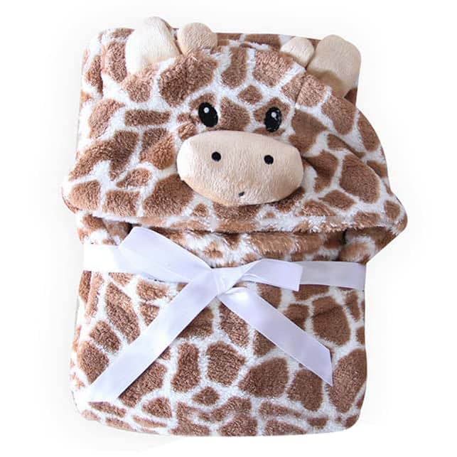 Hooded Baby Bath Towel for Newborns - Absorbent Flannel Wrap