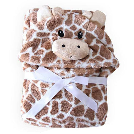 Hooded Baby Bath Towel for Newborns - Absorbent Flannel Wrap
