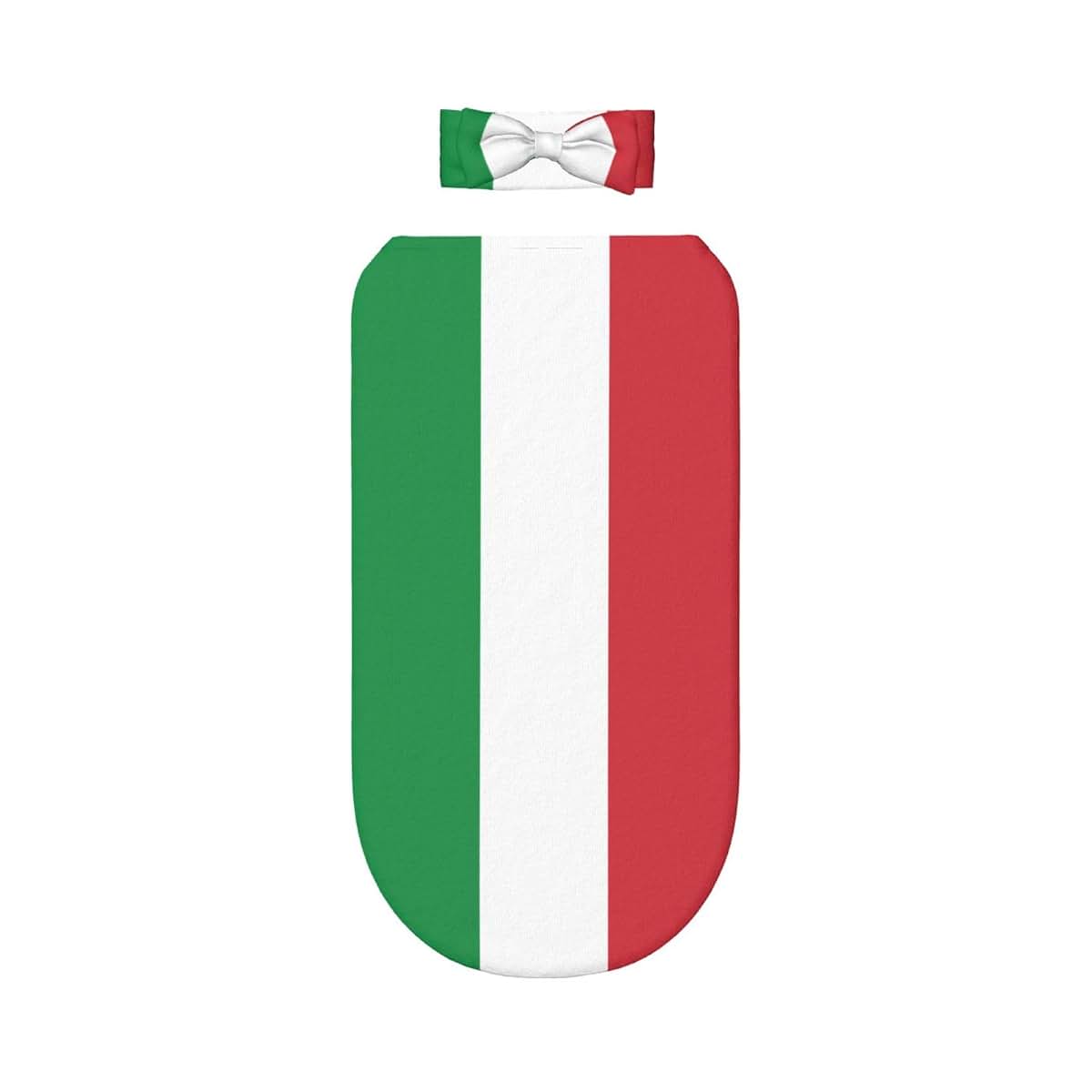 WZYCWB Italian Flag Newborn Swaddle Blanket and Headband, Swaddle Set, a Gift Carefully Prepared for Warm Bathing