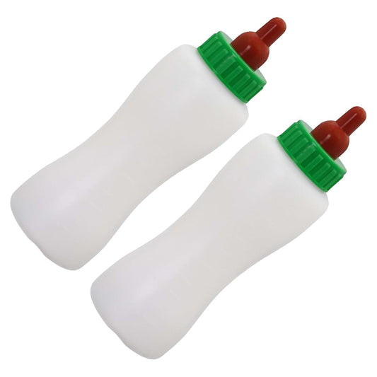 Usunfarm 2Pcs Feeding White Lamb Baby Bottle 600ml Goat Bottles