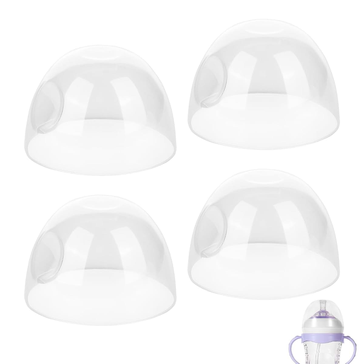BabyOneStop 4-Pack Replacement Bottle Caps for Avent Natural Bottles 4oz & 9oz