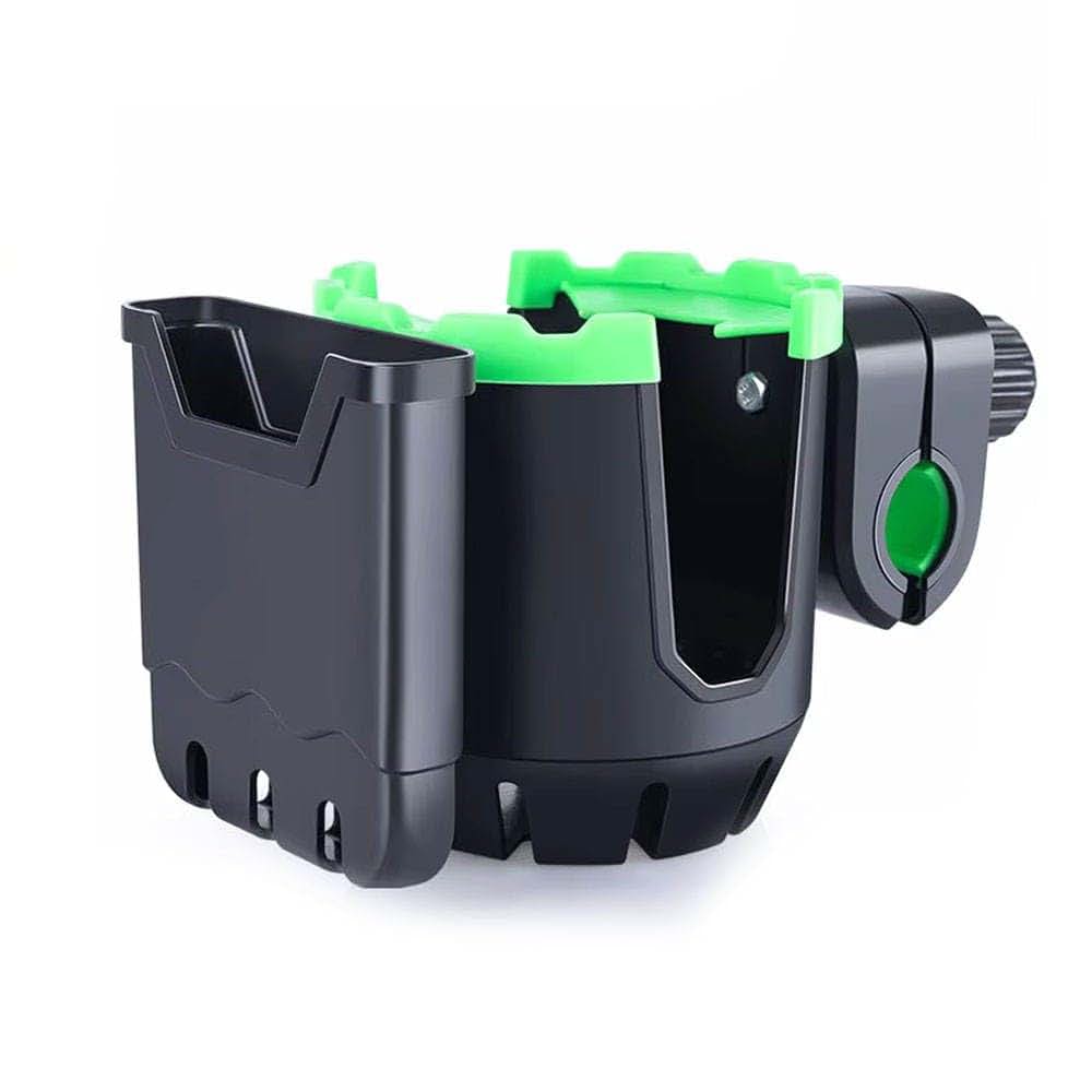 Zrafu 2-in-1 Cup Holder with Phone Holder for Stroller, Bike & Wheelchair