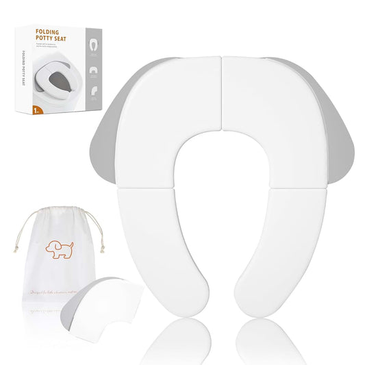 Corvynis Foldable Toddler Toilet Seat Portable Potty Training Seat-Grey