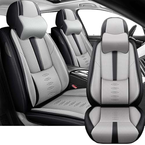 CARSITR Waterproof Car Seat Covers for Hyundai Santa Fe Sport 2014-2018