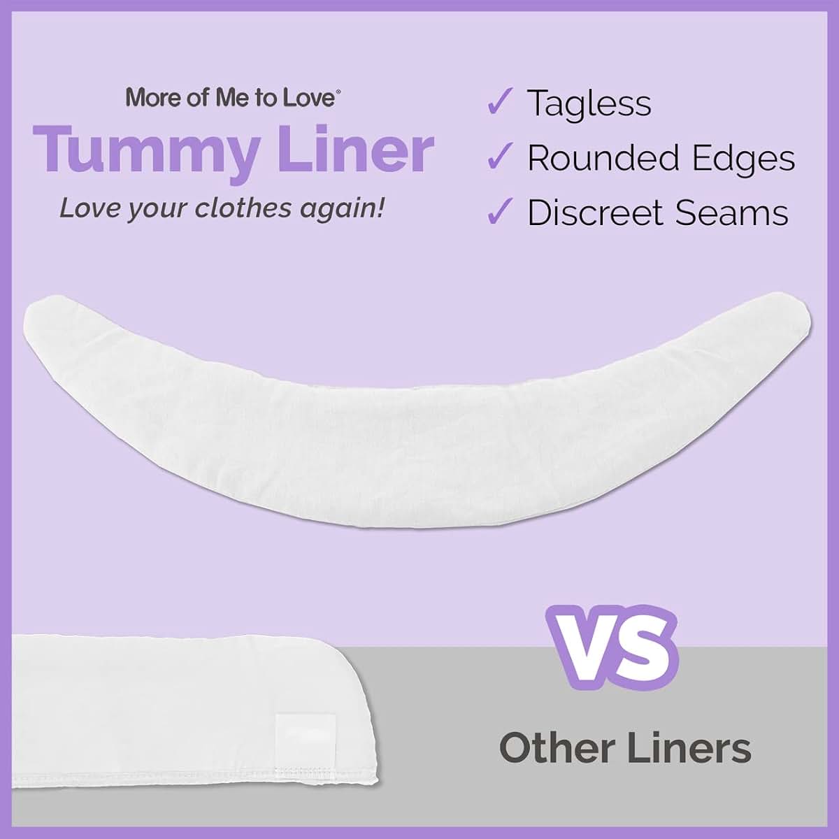More Of Me To Love Cotton Tummy Liner, X-Large 9-Pack, White
