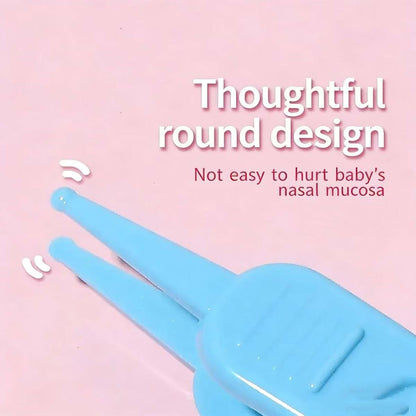NON 7-Piece Baby Nose Tweezers with Round Head, Ear and Navel Cleaner