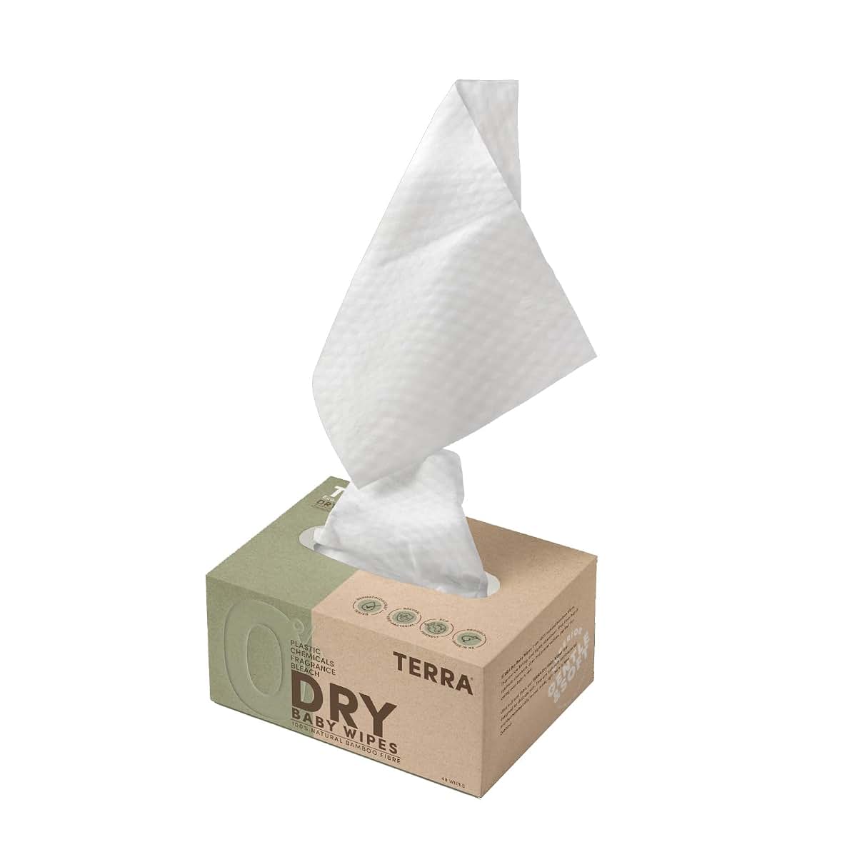 Terra Biodegradable FSC Certified Bamboo Dry Baby Wipes