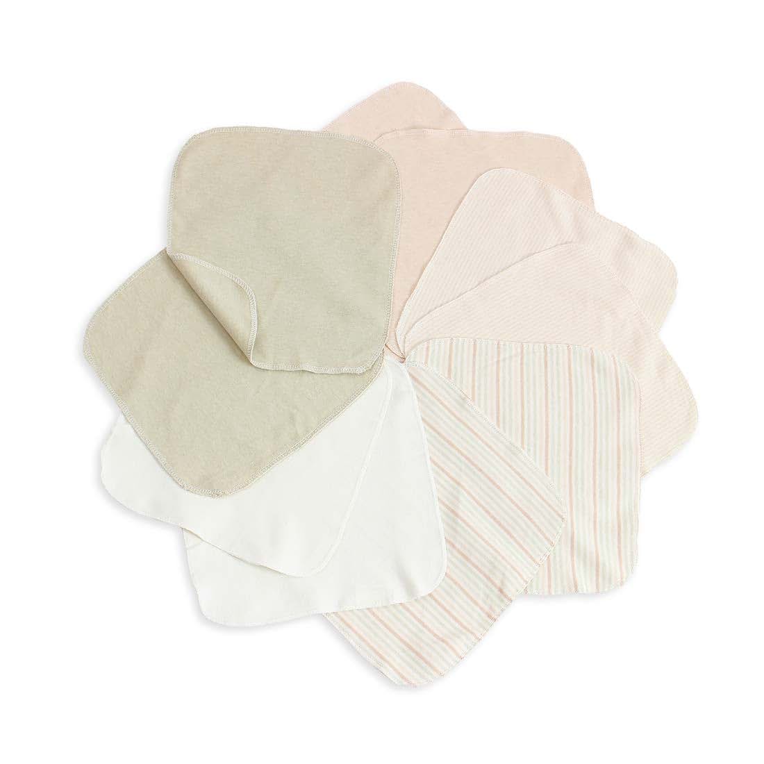 Lion Bear 10-Pack Organic Cotton Baby Washcloths