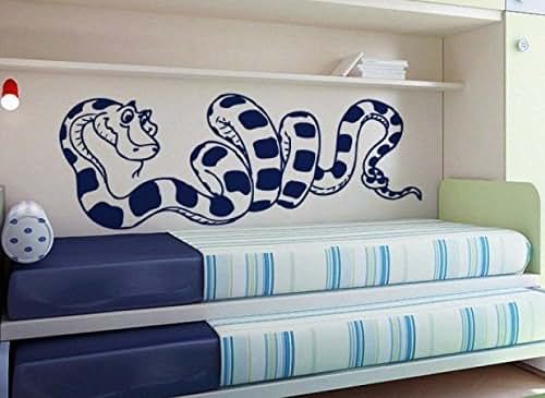 Stickalz Smiling Python Snake Wall Decal For Nursery Decor