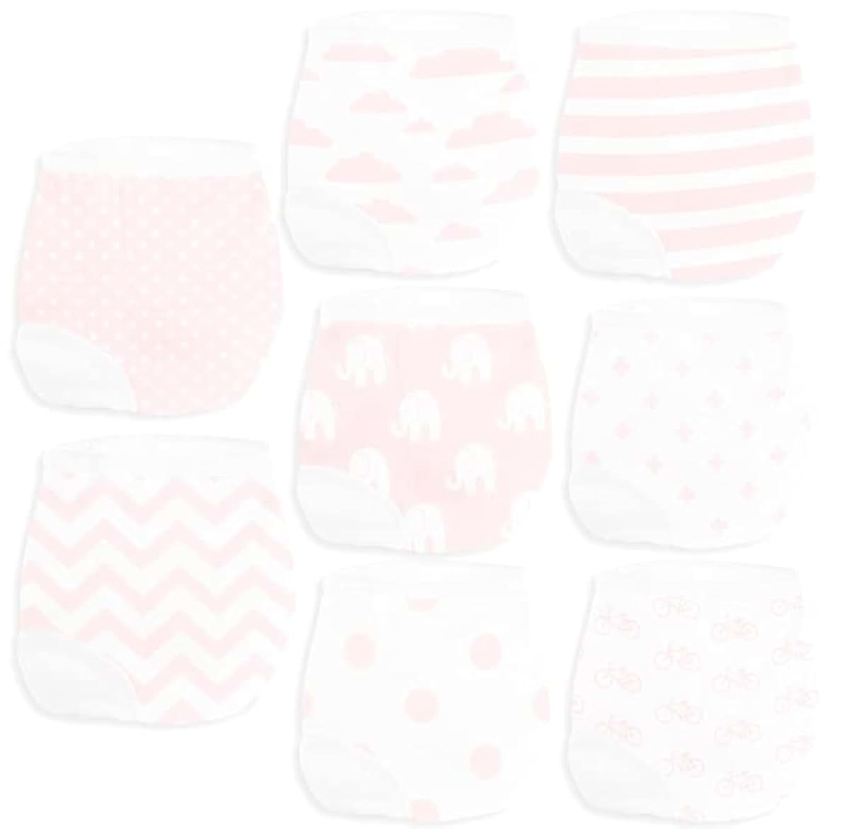 BaeBae Goods Potty Training Underwear for Girls 8 Piece, Absorbent Cotton Baby Toddler Training Pants for 12M Unisex