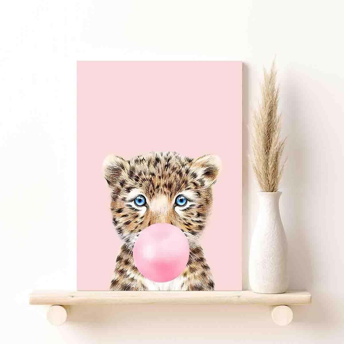 STRRAW Cheetah Animal Theme Nursery Decor Baby Girls Nursery Room Art,Woodland Nursery Decor for Boys - Animal Pictures