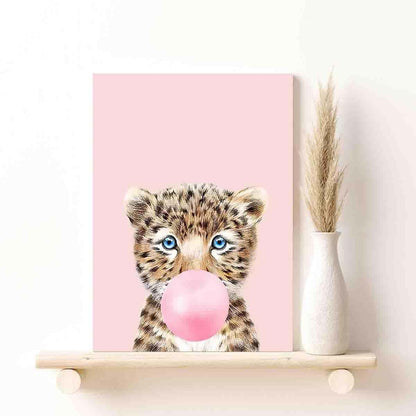 STRRAW Cheetah Animal Theme Nursery Decor Baby Girls Nursery Room Art,Woodland Nursery Decor for Boys - Animal Pictures