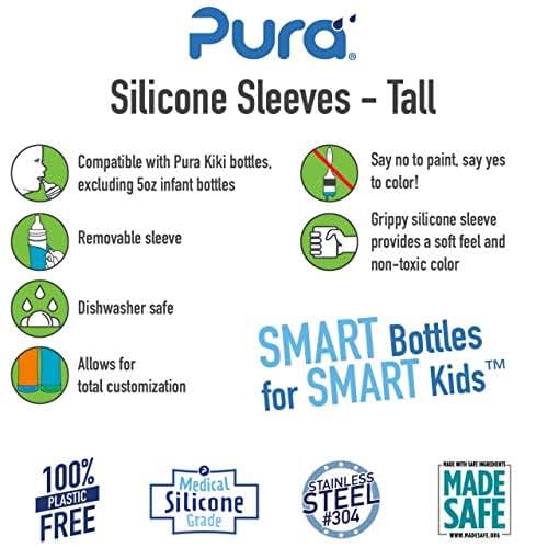 Pura Kiki Tall Silicone Bottle Sleeve - Blue (photo 2)