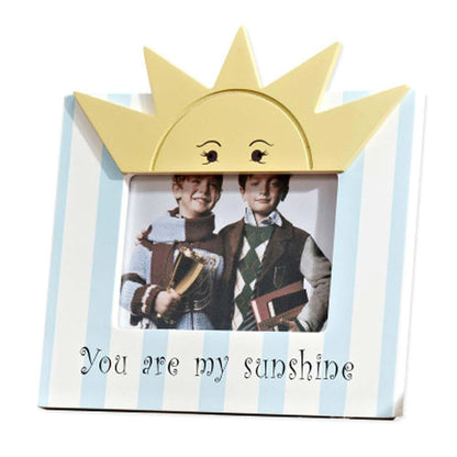 CribMATE Nursery Room Decorative Picture Frame, Blue Sunshine Design