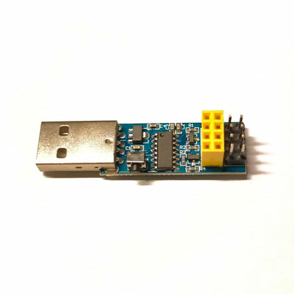 tictocstore 2pcs CH340C USB to ESP8266 ESP-01 WiFi Downloader – Prog Programmer Module with Auto-Download Circuit & (photo 2)