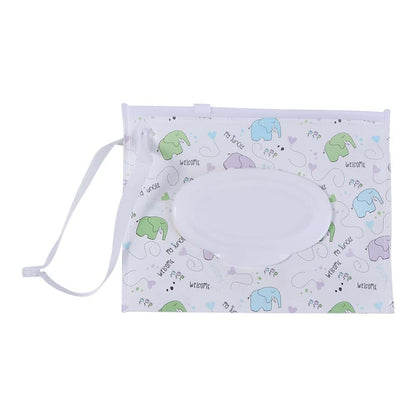 Wet Wipe Dispenser Portable Refillable Wipe Holder
