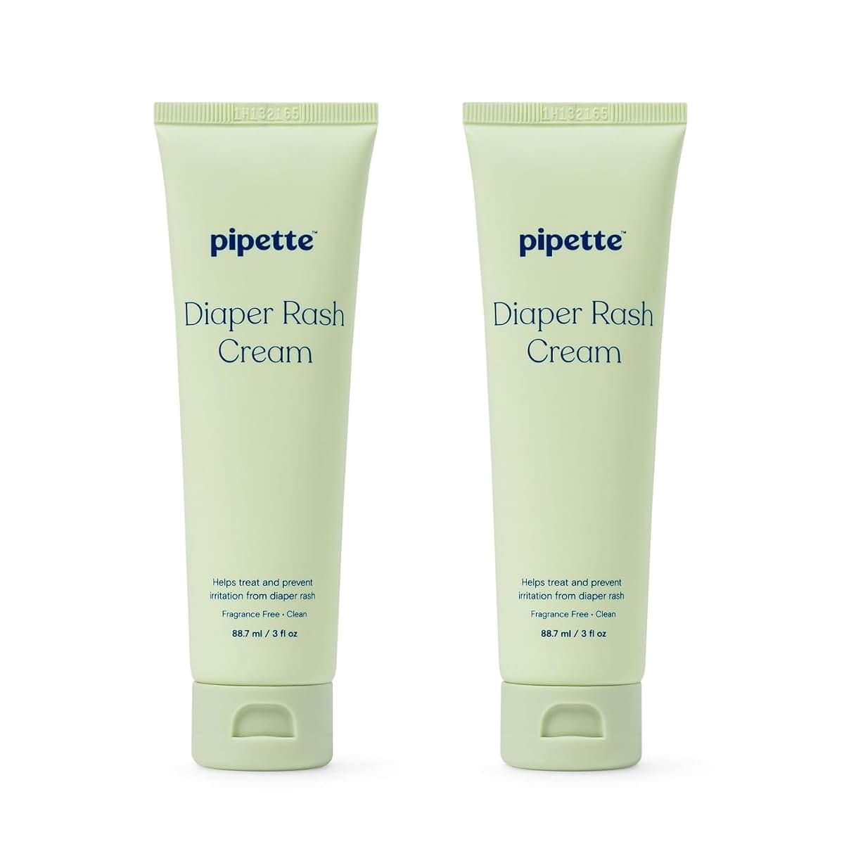 Pipette Diaper Rash Cream, Fragrance Free, 3 Fl Oz (Pack of 2)