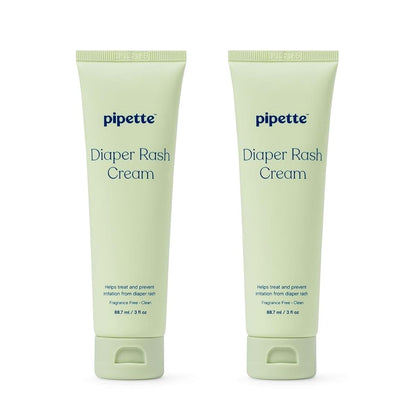 Pipette Diaper Rash Cream, Fragrance Free, 3 Fl Oz (Pack of 2)