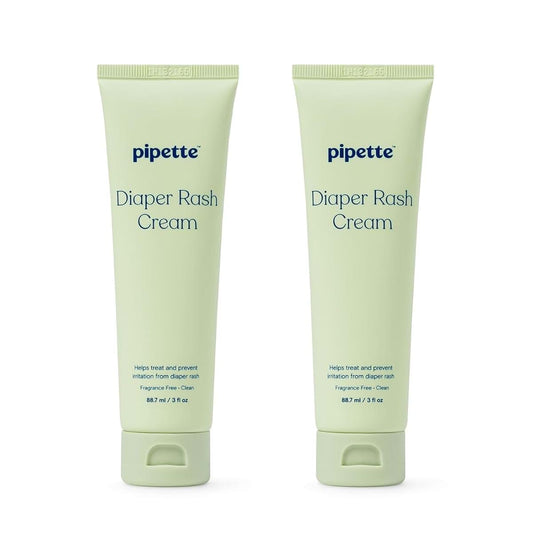 Pipette Diaper Rash Cream, Fragrance Free, 3 Fl Oz (Pack of 2)