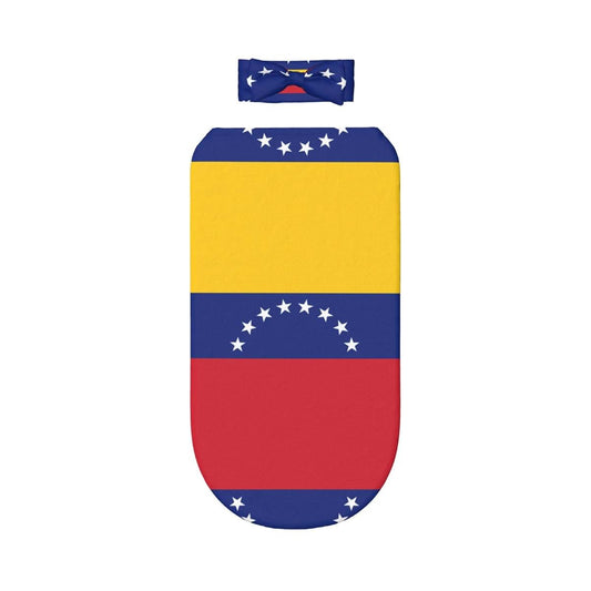 WZYCWB Flag of Venezuela Baby Girl Swaddle Set, Newborn Receiving Blanket with Headband, Must-Have Swaddle Blanket for