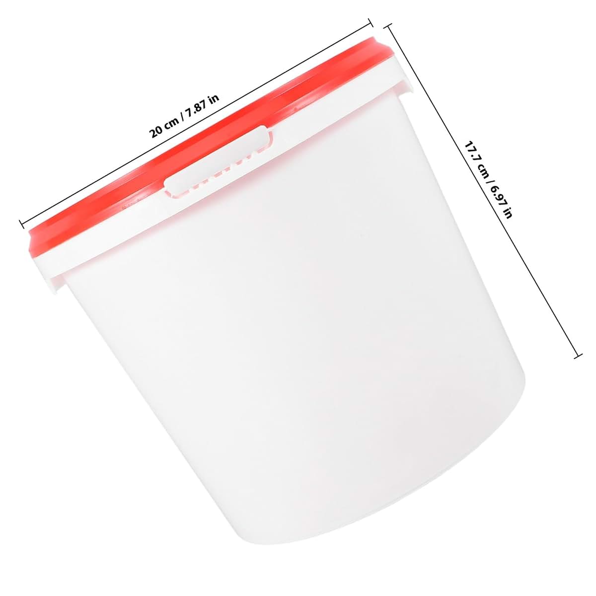 WATIIFUFU Refillable Wipe Bucket Container with Red Lid for Diaper Wipes
