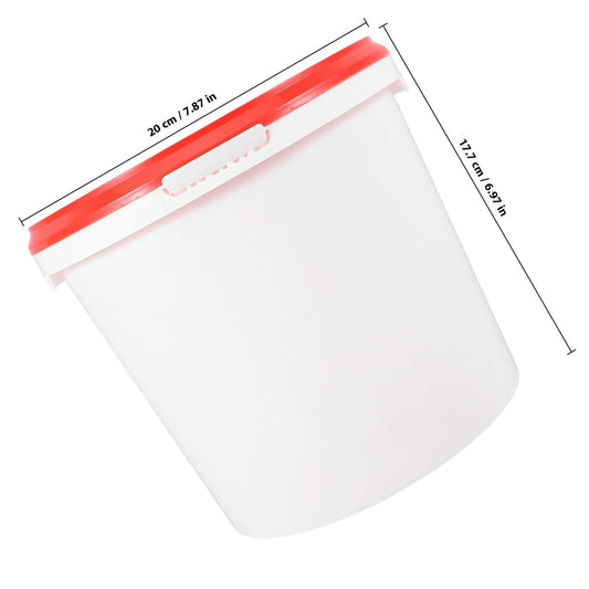 WATIIFUFU Refillable Wipe Bucket Container with Red Lid for Diaper Wipes