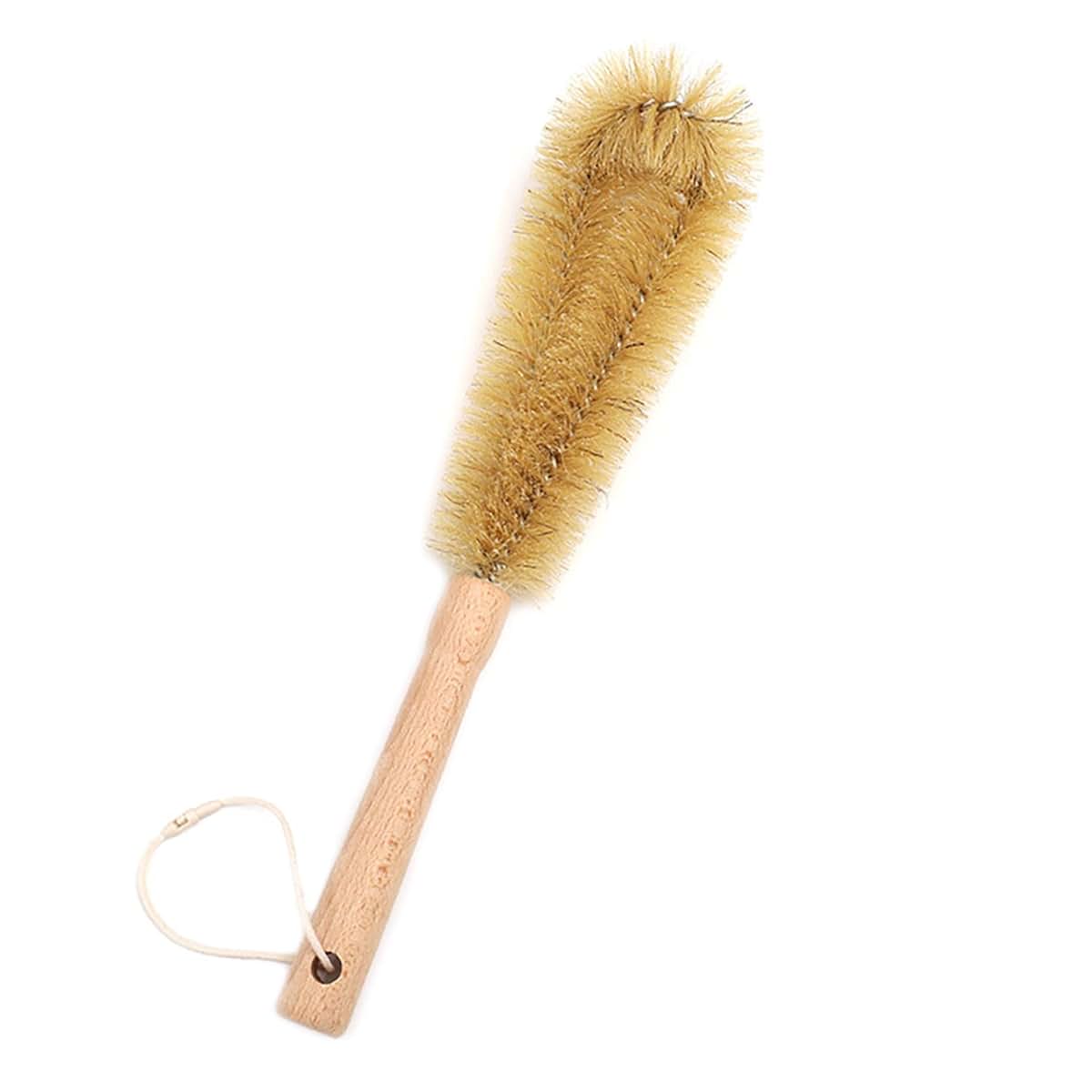 Uptaly 12 Inch Bottle Brush With Beech Wood Handle