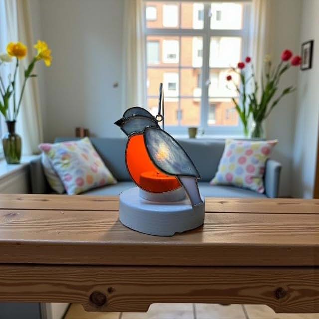 Switchables Blue Bird Robin Stained Glass Nightlight Cover