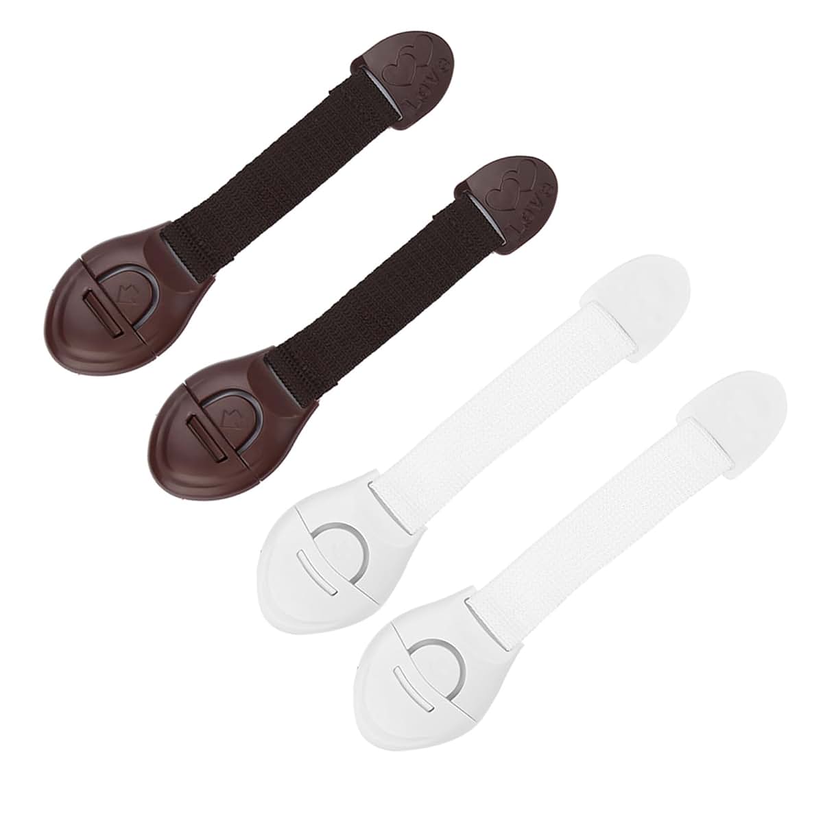 Fydun 4Pcs Cabinet Locks for Kids Drawer, Cabinet, Fridge, Easy Install