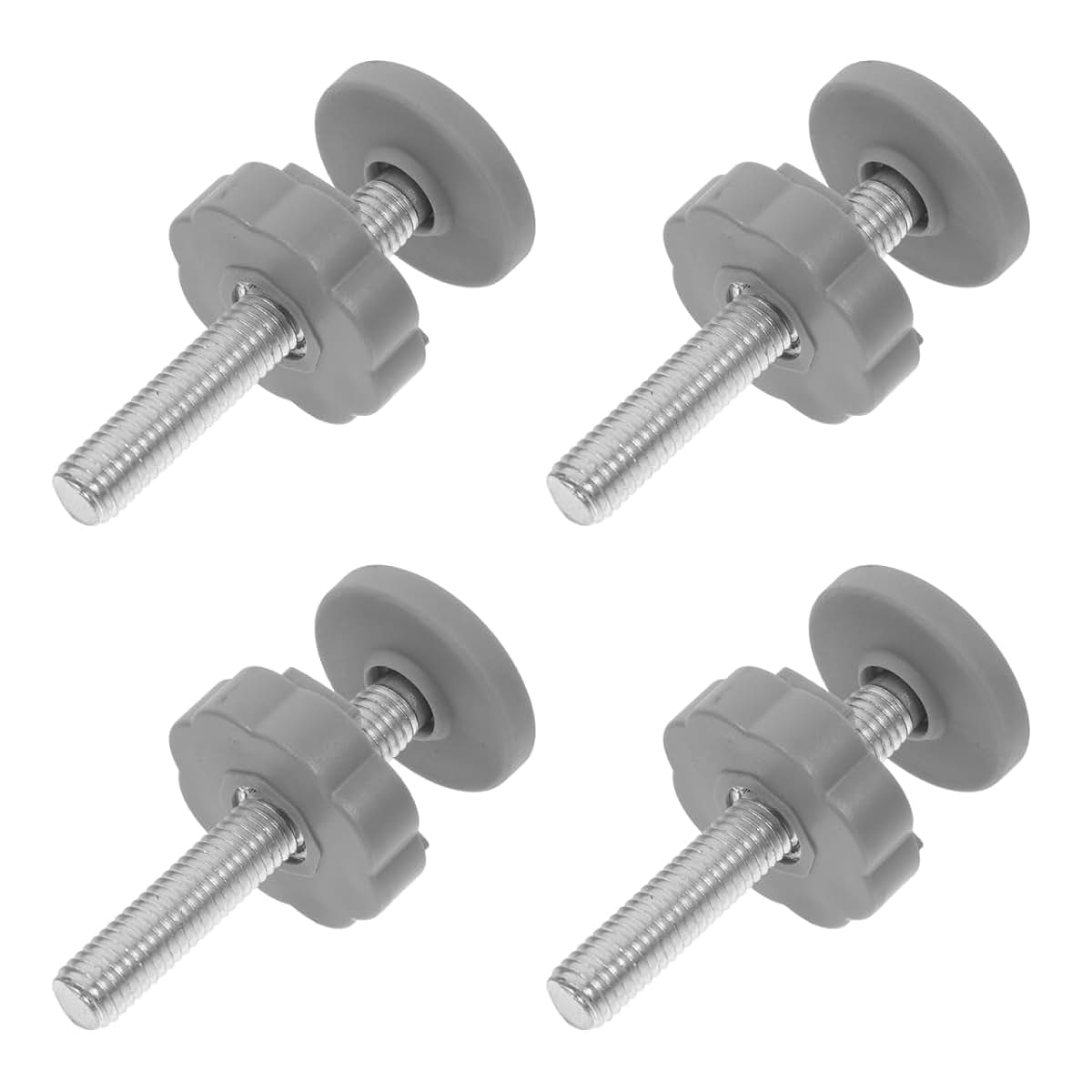 JOINPAYA 4Pcs Gate Replacement Bolts Threaded Spindle Rods Steel PVC
