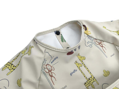 GZMM Waterproof Baby Bibs,Infant Toddler Extra Cover Feeding Bib With Food Catcher,Easy Clean & Washable (photo 3)