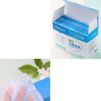 BabyOneStop Disposable Toilet Seat Covers, Skid Resistant Waterproof Film, 50 Pack