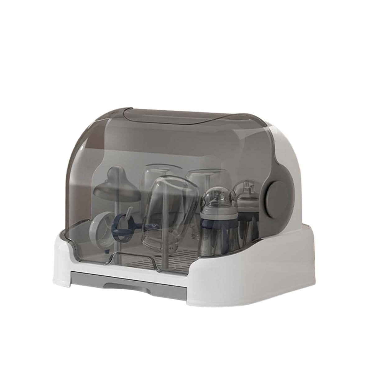 Moieypquye Baby Bottle Drying Rack With Cover And Removable Drain Tray
