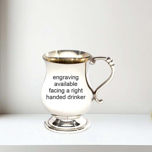 Wentworth Pewter - Baby Georgian Pewter Mug, Baby Gift, Keepsake, Mini Tankard (with engraving)