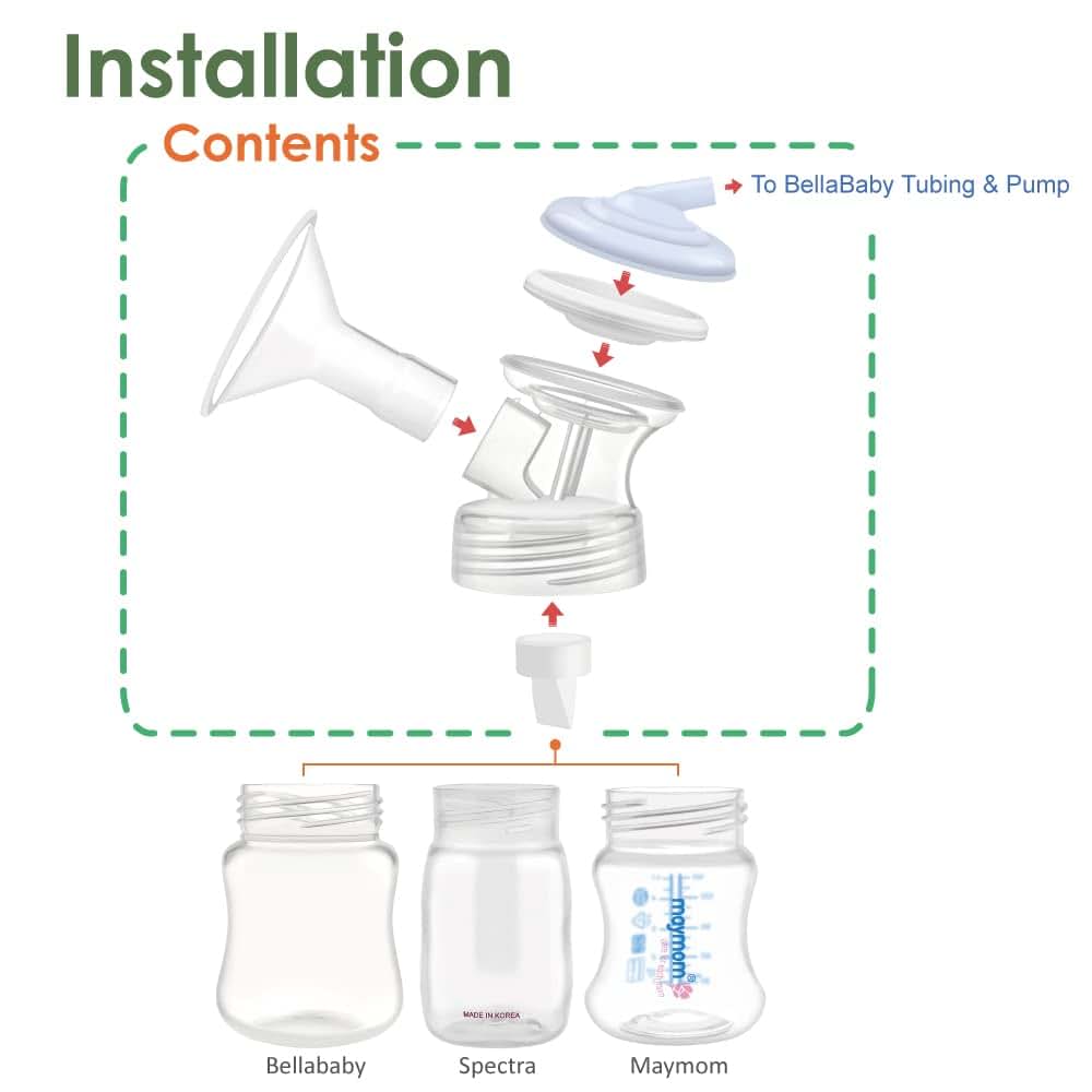Maymom Pump Parts Kit for Bellababy Double Electric and MiniO Pumps