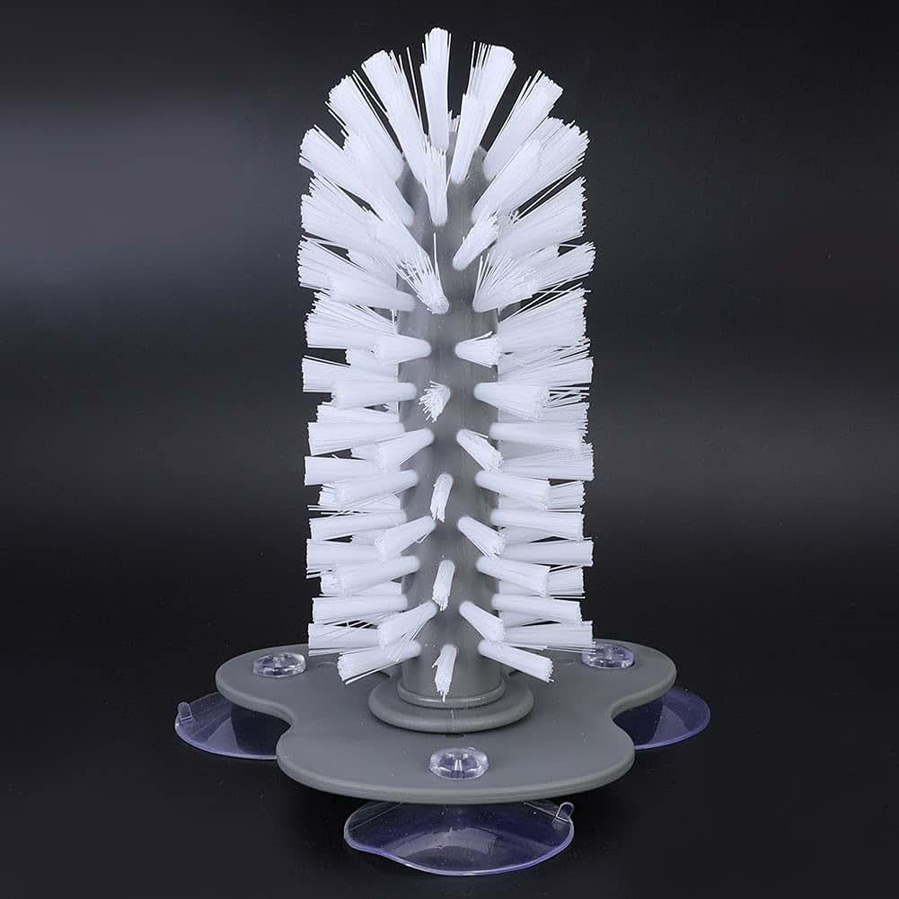 OEBUAFI Cup Brush with Suction Cup Base for Cleaning Glasses Bottles and Baby Bottles for Home Bar Restaurant Use (photo 3)
