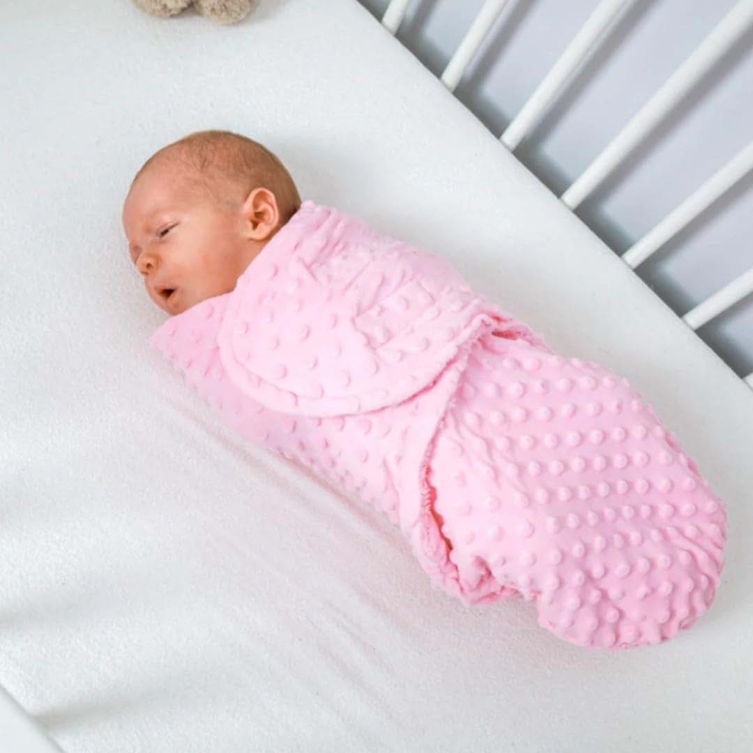 VogueNotion Apparel Newborn Swaddle Wrap 1 Piece, 0-6 Months Unisex. (Pink, OS) (photo 2)