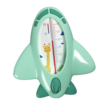 Baby Bath Thermometer Floating Green Plane Shape