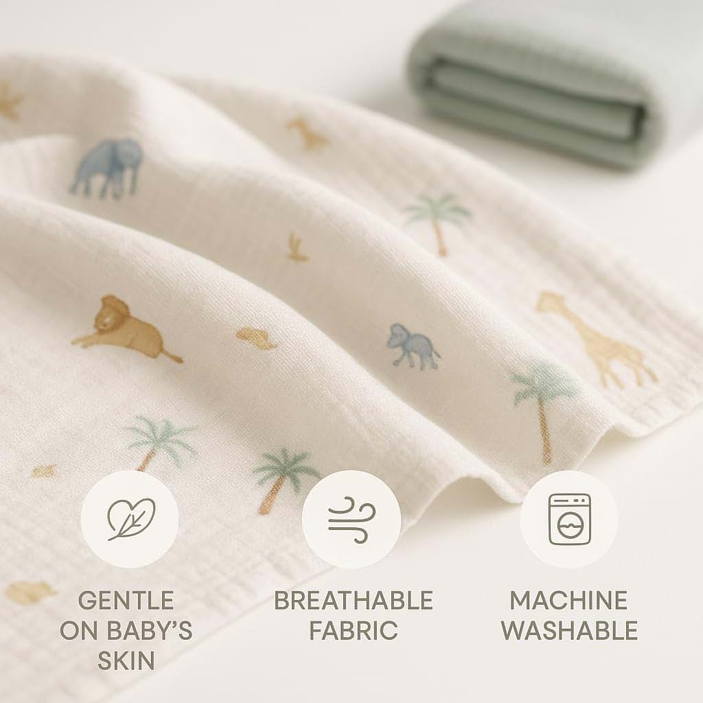 Sunshine & Snuggles Cotton Swaddle Blankets