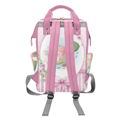 YallLocoMo Personalized Diaper Bag Backpack Gift Pink Floral Baby Turtle Cute Versatile Travel Bag: Large Capacity &