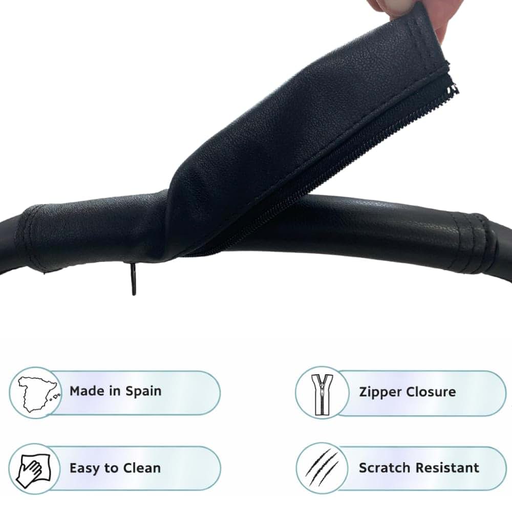PROTEC TIF | Synthetic Leather Covers Pack for Handlebar and Carry Handle Compatible with Bugaboo Fox 2 and 3 | BEE 6 (photo 4)