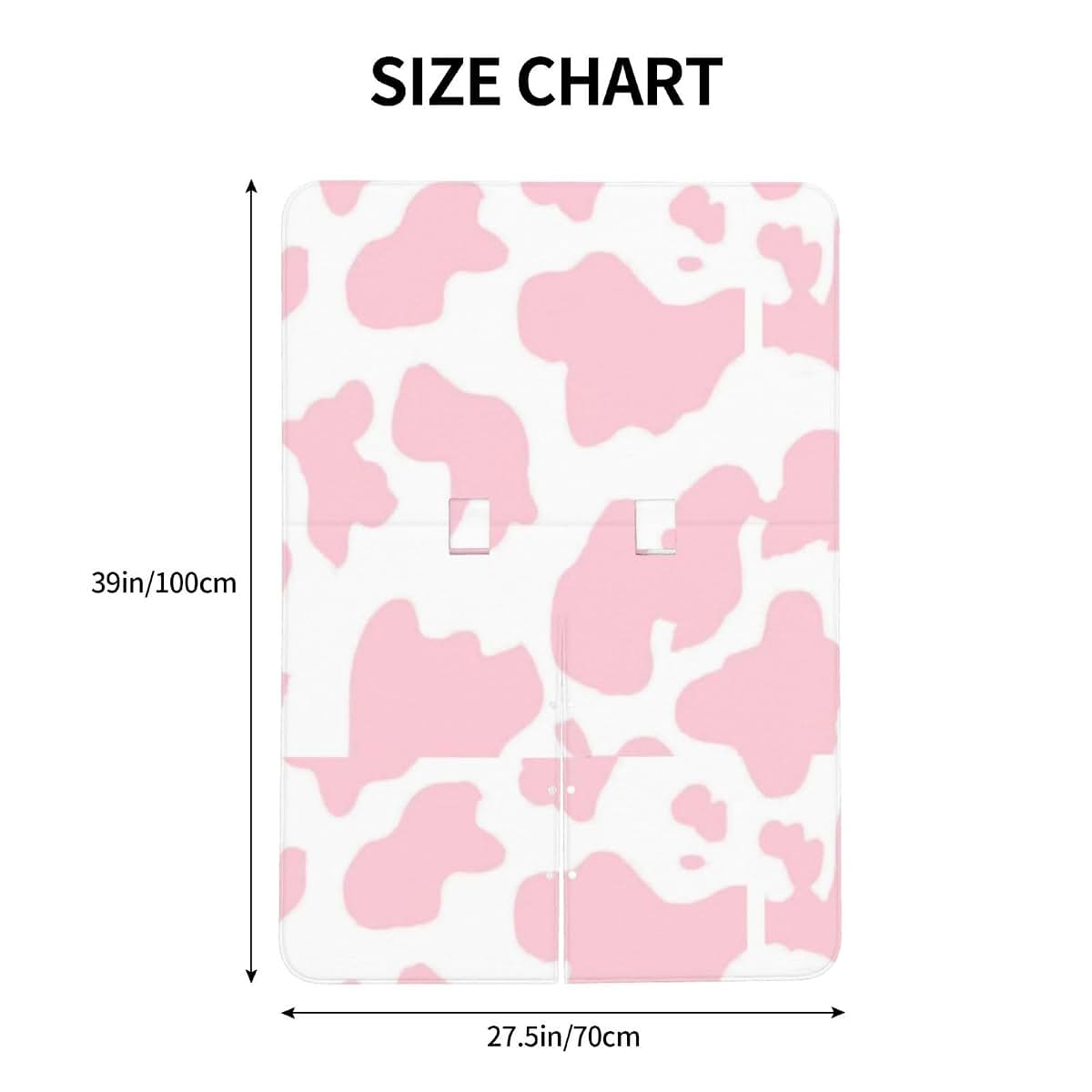 Jendfert Pink Cow Print Baby Car Seat Cover and Nursing Cover, Rayon