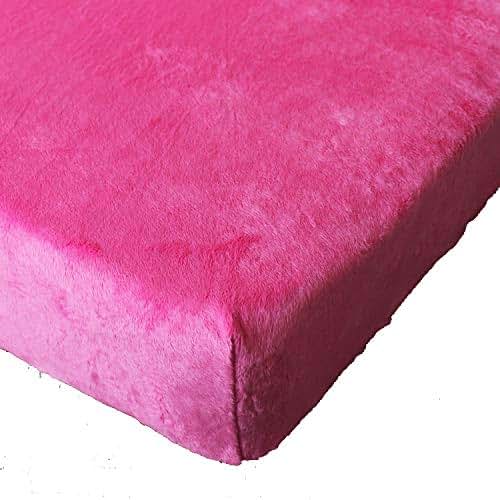 CribMATE Nursery Fitted Sheet Super Soft Short Plush Baby Crib Sheet