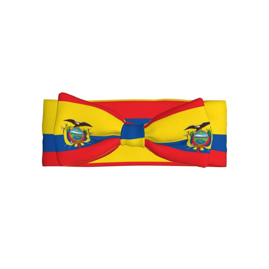 wwqqvnb Flag of Ecuador Baby Bows Infant Headband Soft Stretchy Turban for Newborn Photography Shower Gift 0-6 Months