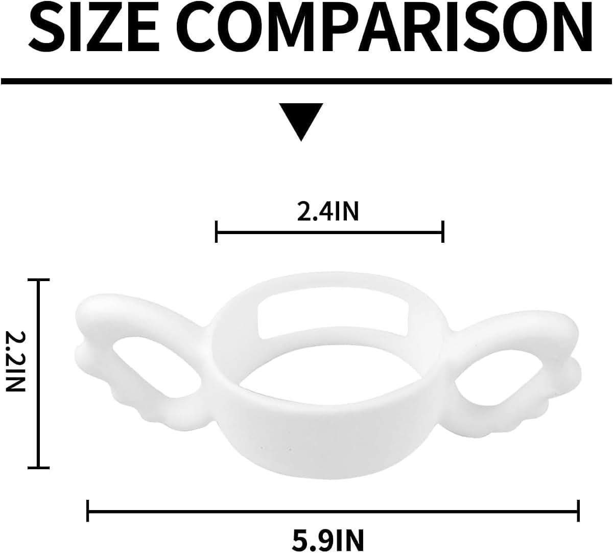 Uwste 3-Pack Silicone Bottle Handles for Wide-Neck Feeding Bottles