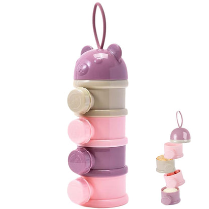 BabyOneStop Stackable 4-Compartment Purple Formula Dispenser