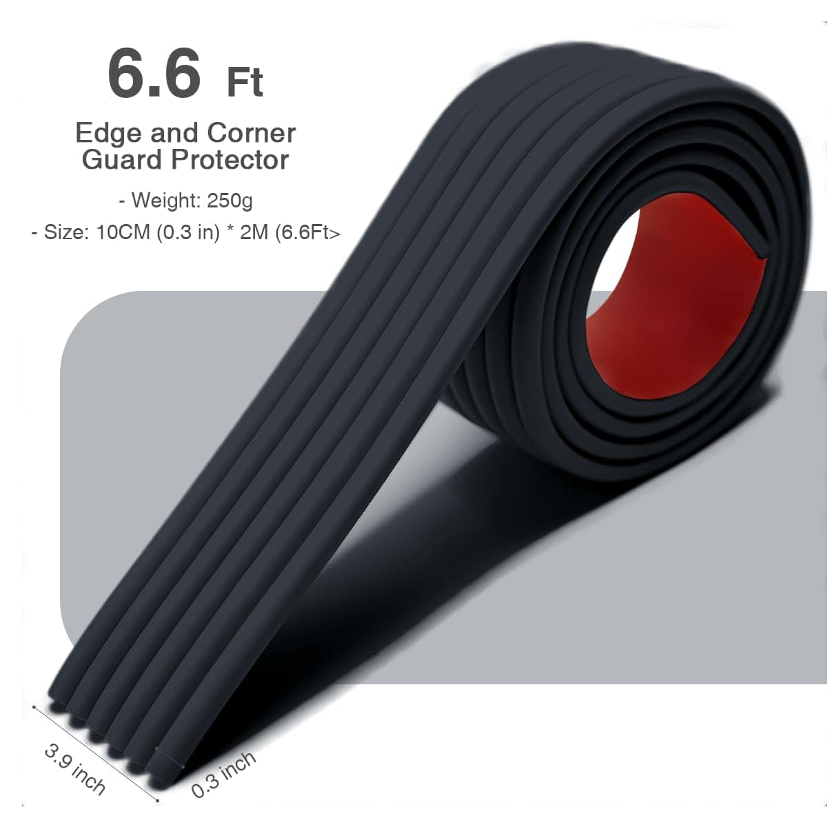 Edge and Corner Guard Protector Rubber Strip for Stairs and Walls